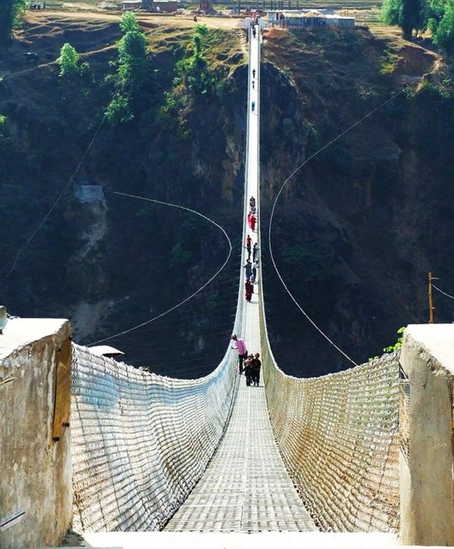 ネパールKusma-Gyadi Bridge02