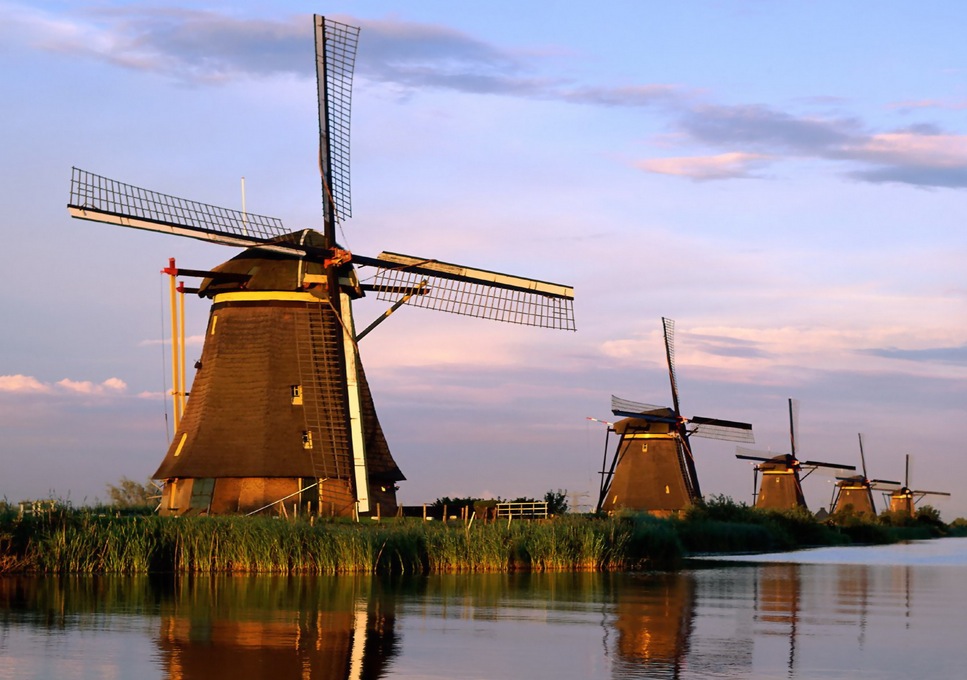 キンデルダイクの風車