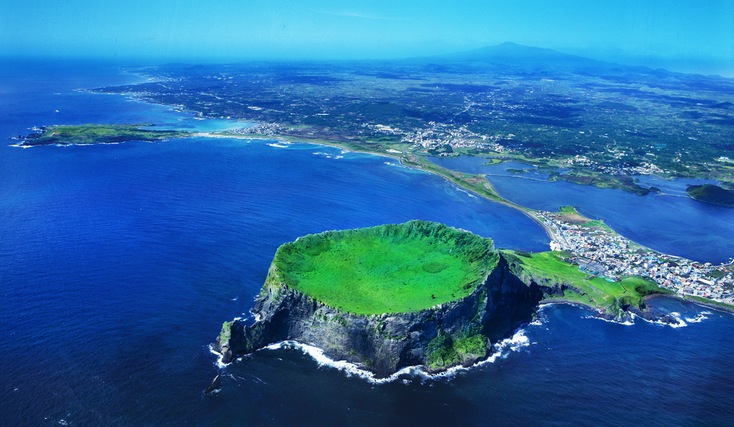 済州の火山島